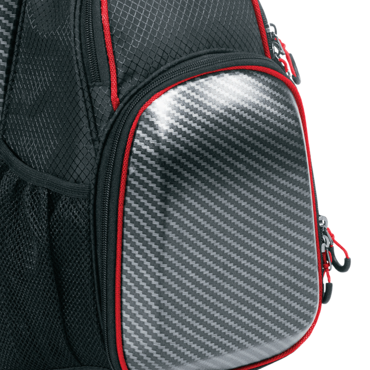 Bag Boy Shield Cart Bag: Carbon Fiber/Black/Red