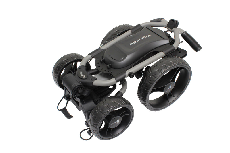 Axglo Flip N' Go 4 Wheel Push Cart (Grey Frame)