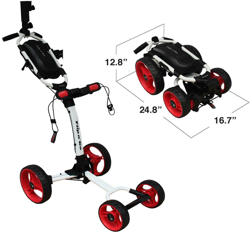 Axglo Flip n' Go 4 Wheel Push Cart